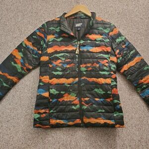 Lands End Jacket Youth Large (14-16)Puffer Black Mountains Primaloft Full Zip